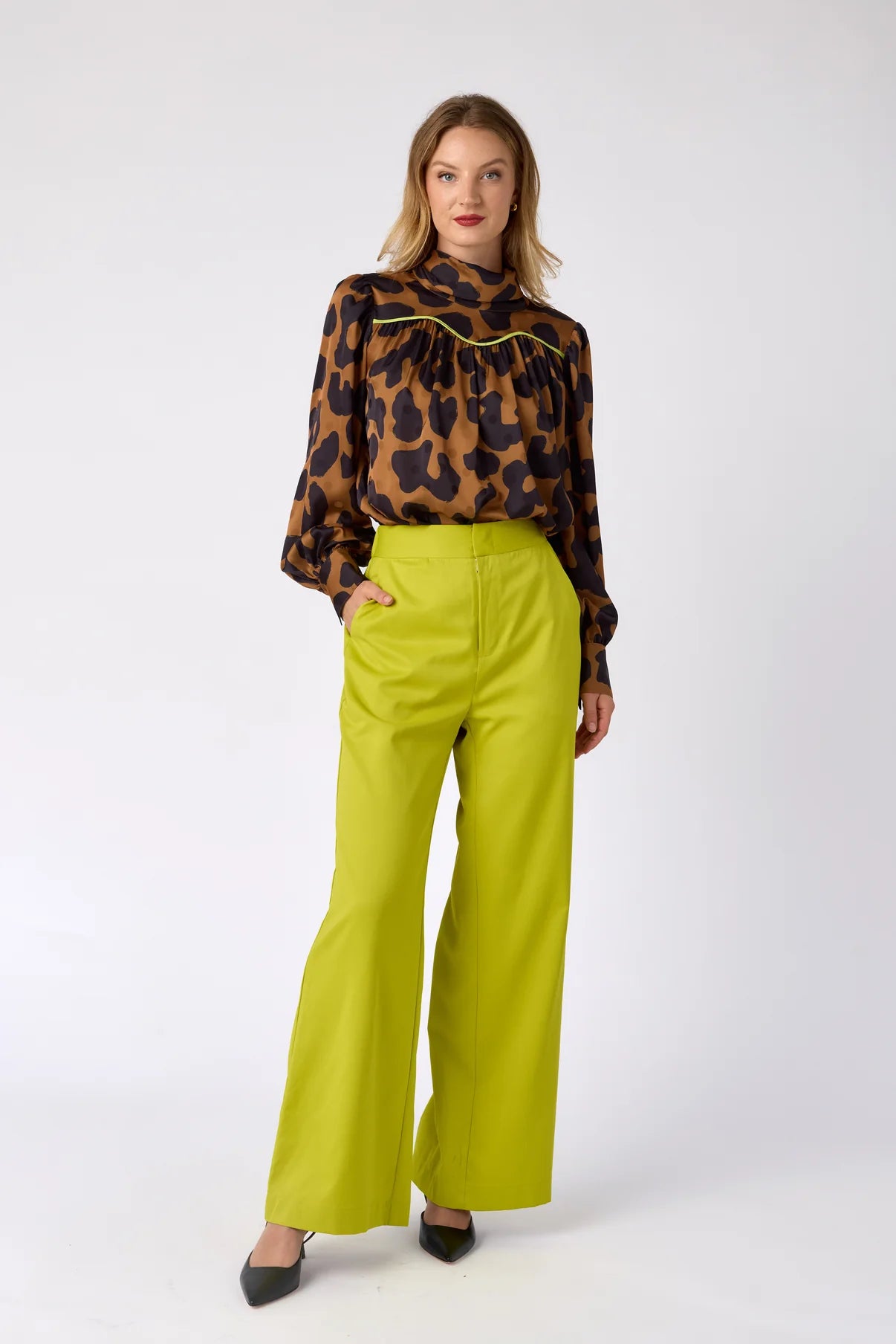 Crosby Wesson Blouse - Leopard Den