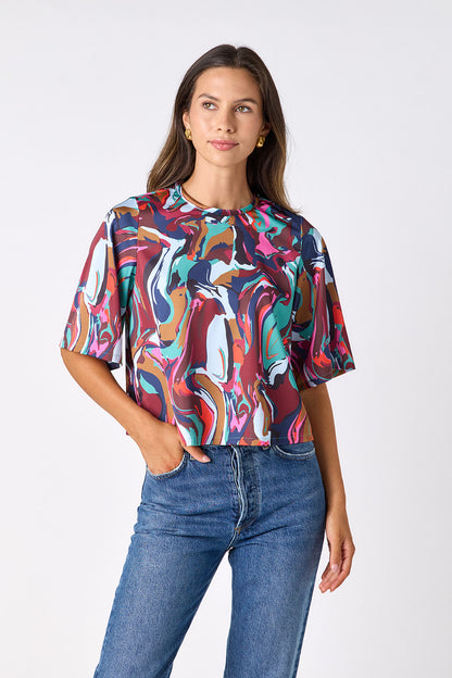 Bree Tee Shirt - Color Current