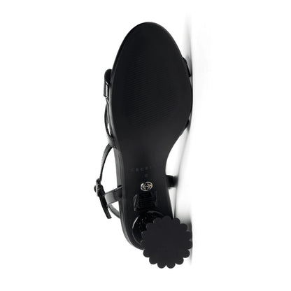 Peter Heeled Sandal - Black Patent