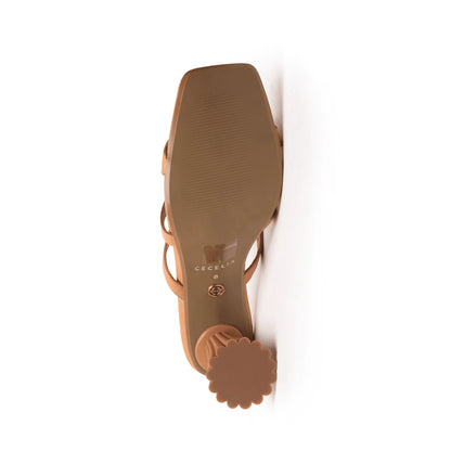 Jessica Heeled Sandal -  Tan