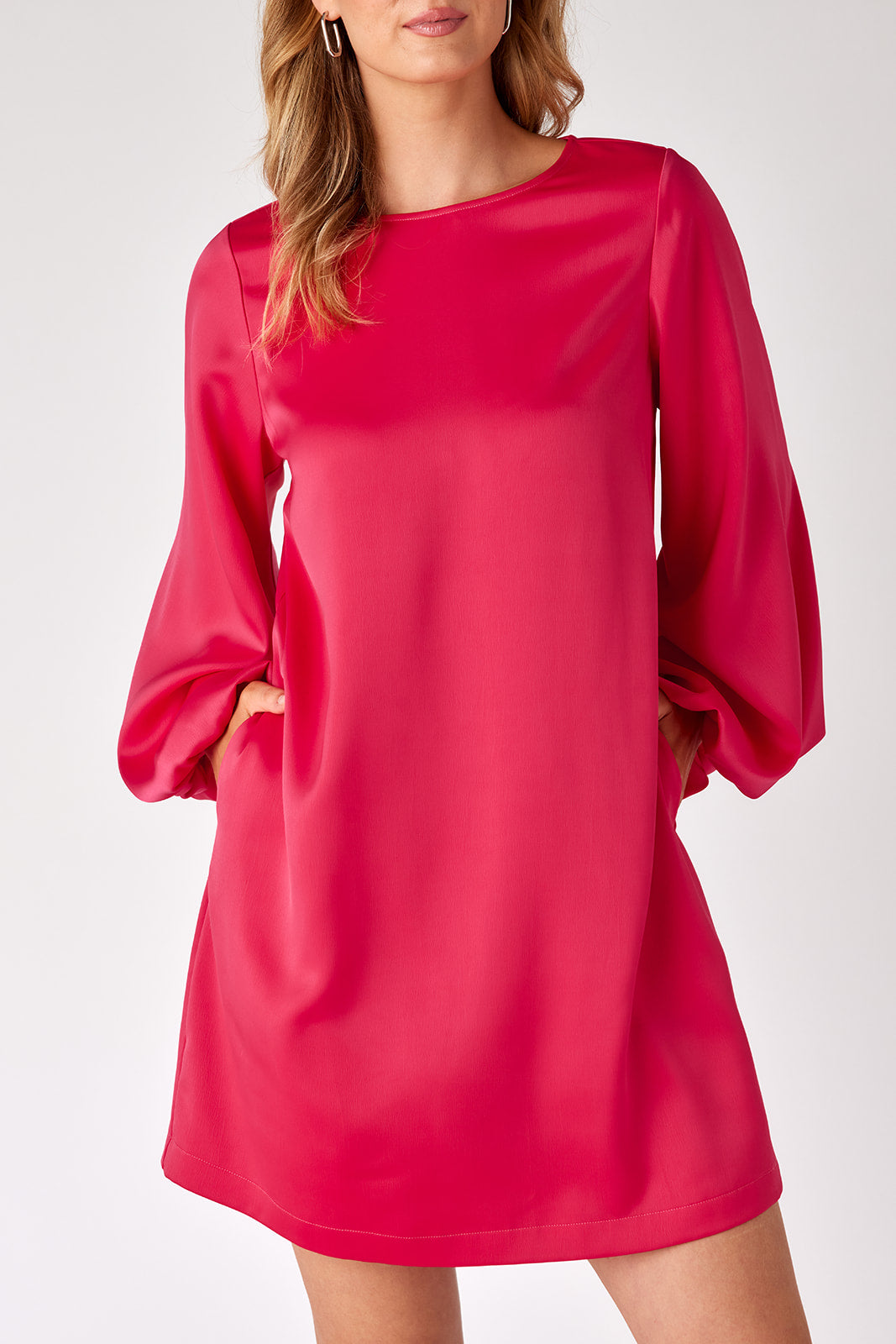 Crosby Cecily Dress - Vivacious Pink