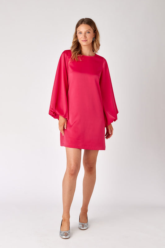 Crosby Cecily Dress - Vivacious Pink