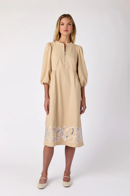 Crosby Indie Dress - Ecru