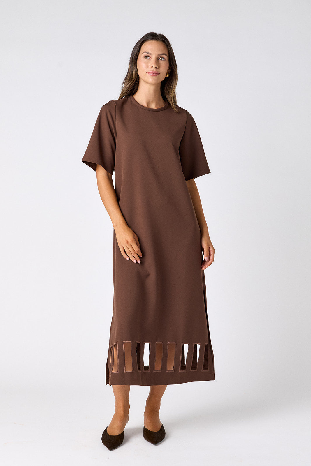 Greyson Dress - Brownie