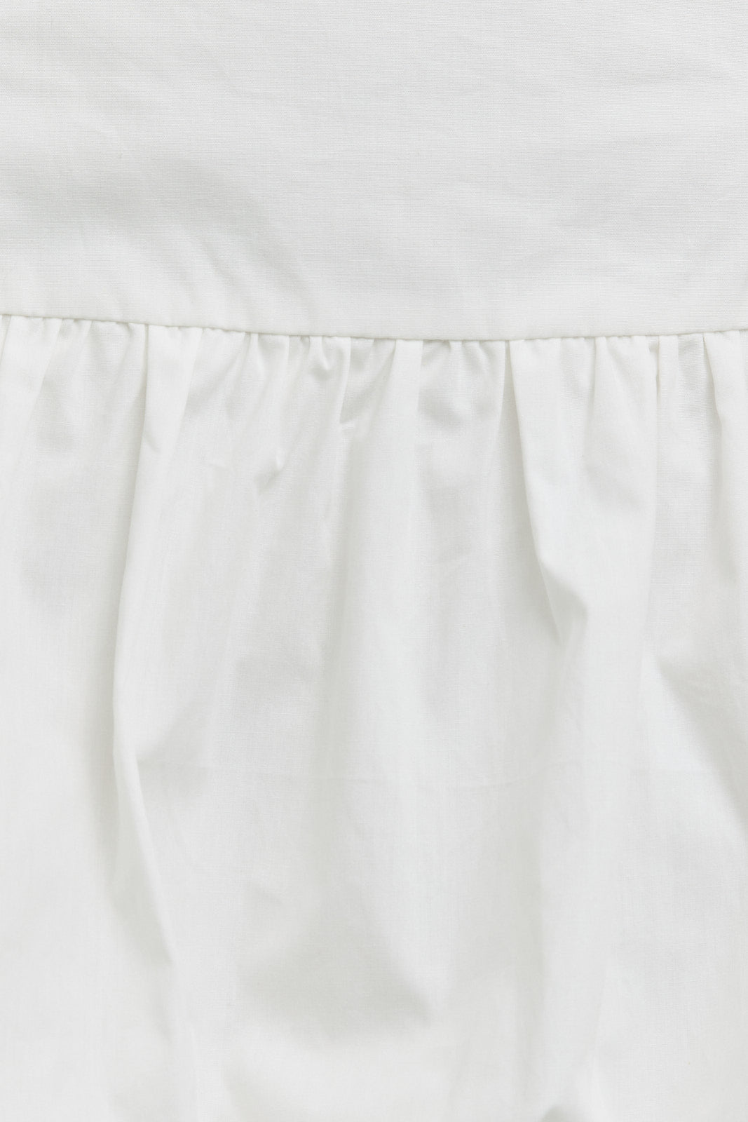 Bubble Hem Mini Skirt - White