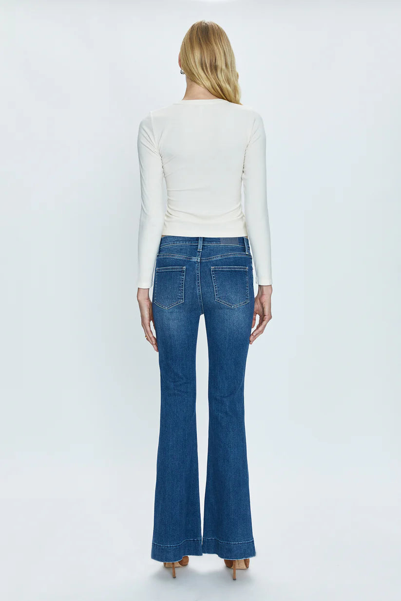 Kinsley Mid Rise Ultra Flare Jean - Avenue