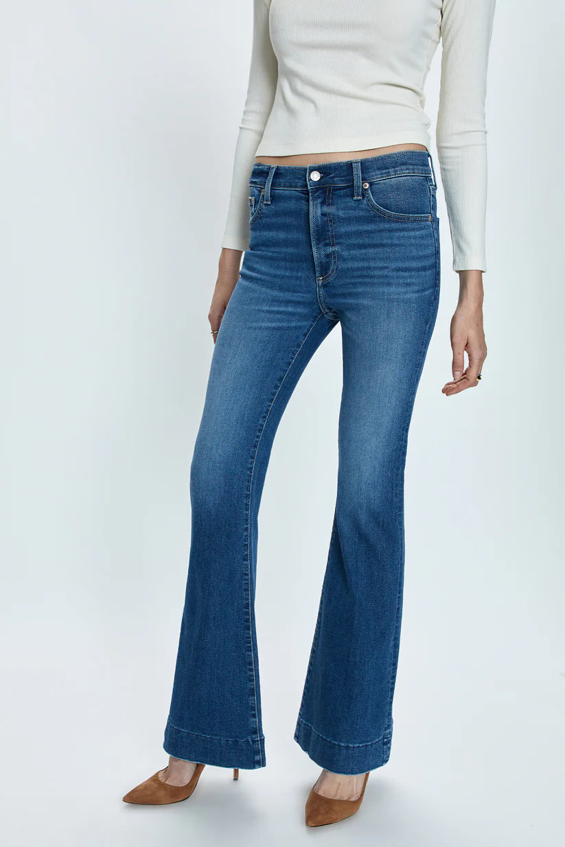 Kinsley Mid Rise Ultra Flare Jean - Avenue