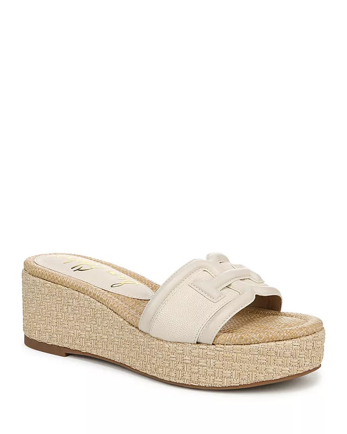 Sam Edelman Pauleena Platform Wedge Slide Sandal - Modern Ivory