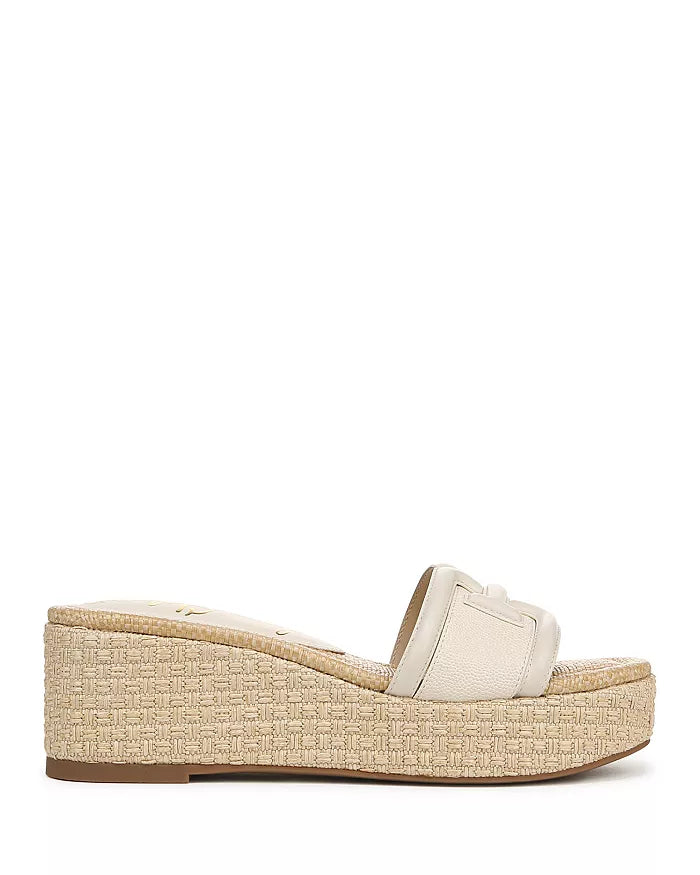 Sam Edelman Pauleena Platform Wedge Slide Sandal - Modern Ivory