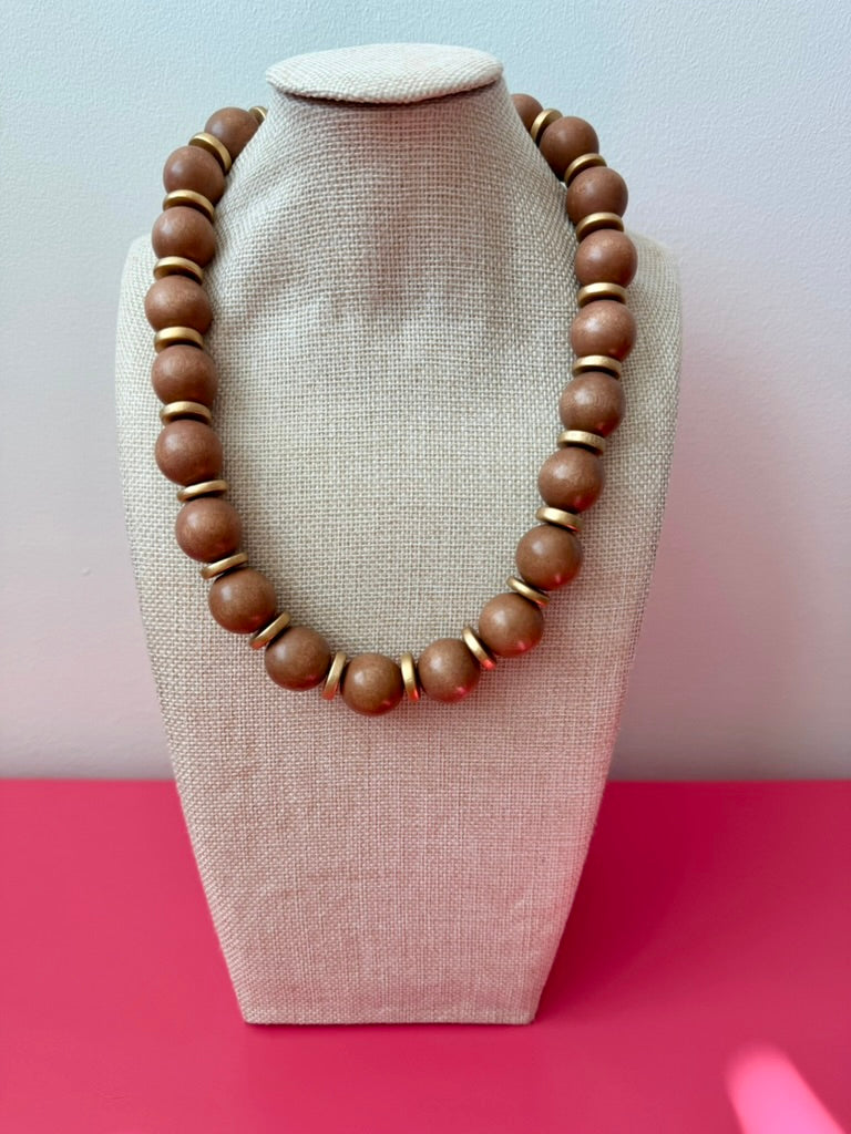 Jade Necklace - Chestnut