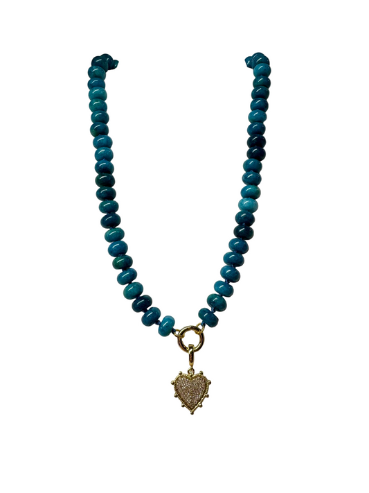 Aurora Diamond Heart Necklace