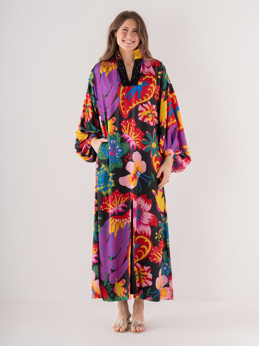 Fiona Dress - Midnight Garden