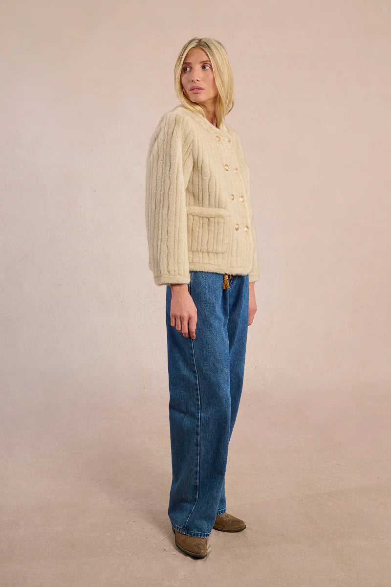 Fur Jacket - Beige