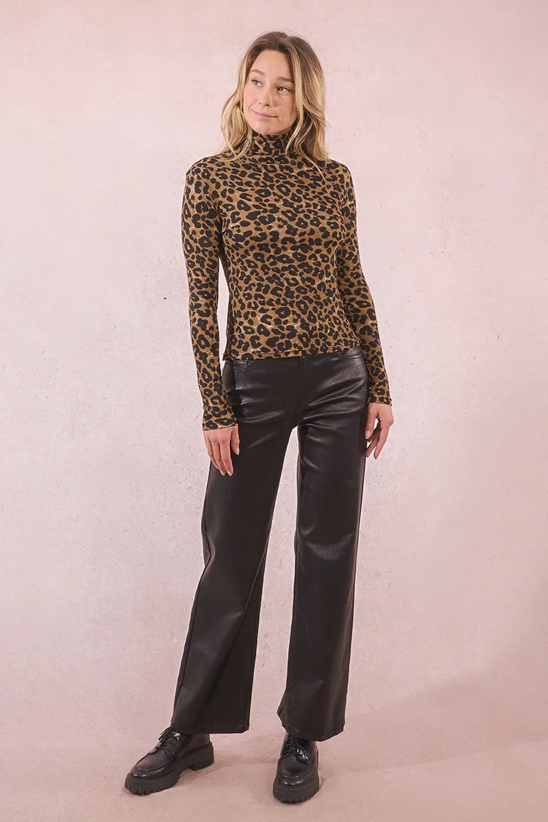 Leopard Undersweater - Khaki