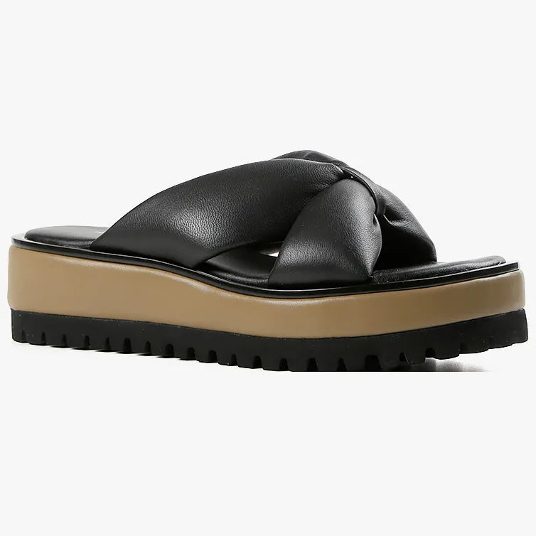Geisha Sandal - Black/Green