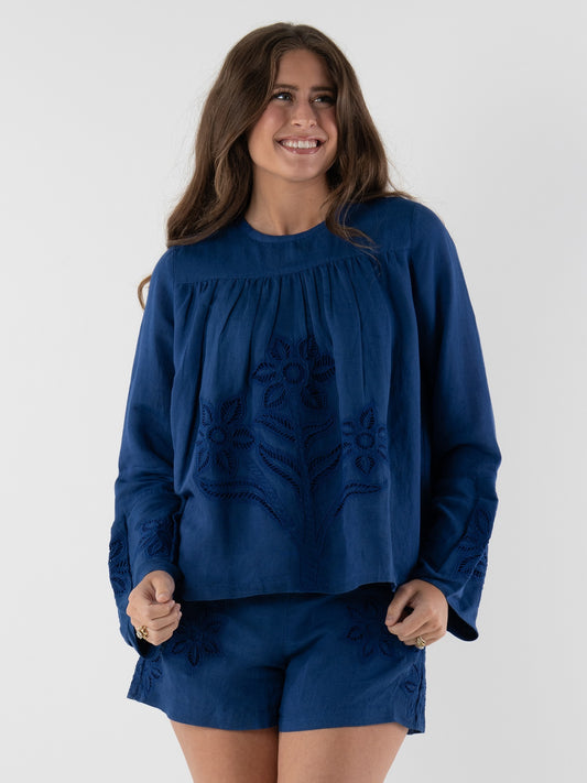 Jameson Top - Midnight Jaipur