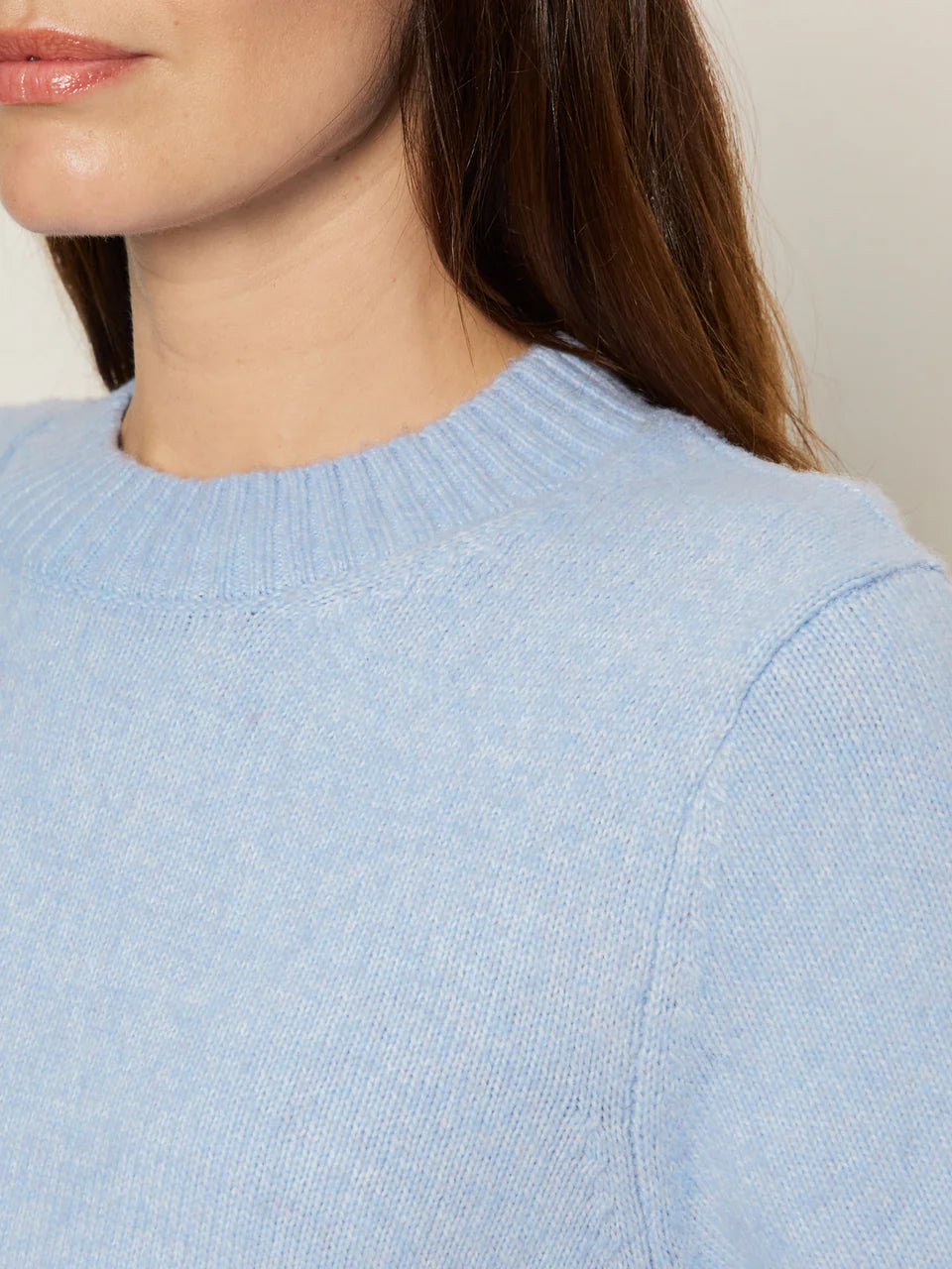 Perfect Sweater Tee Shirt - Blue Powder
