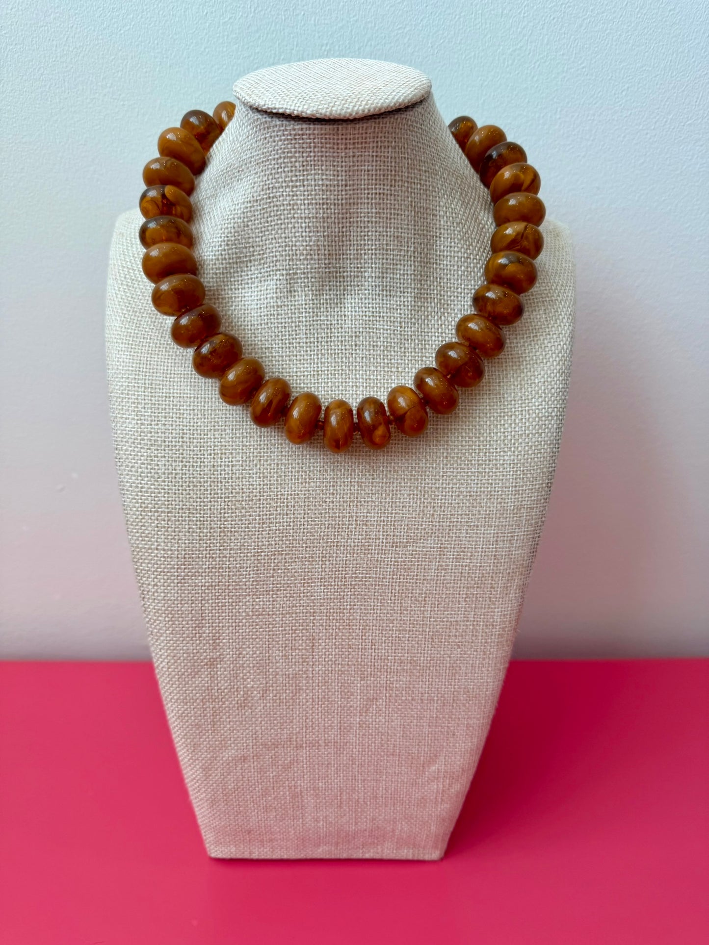 Lois Necklace - Light Brown
