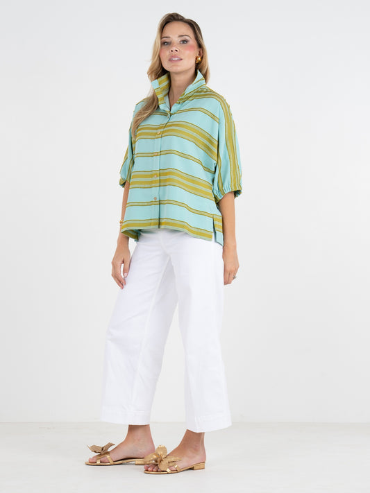 Bonny Top - Fringe Stripe
