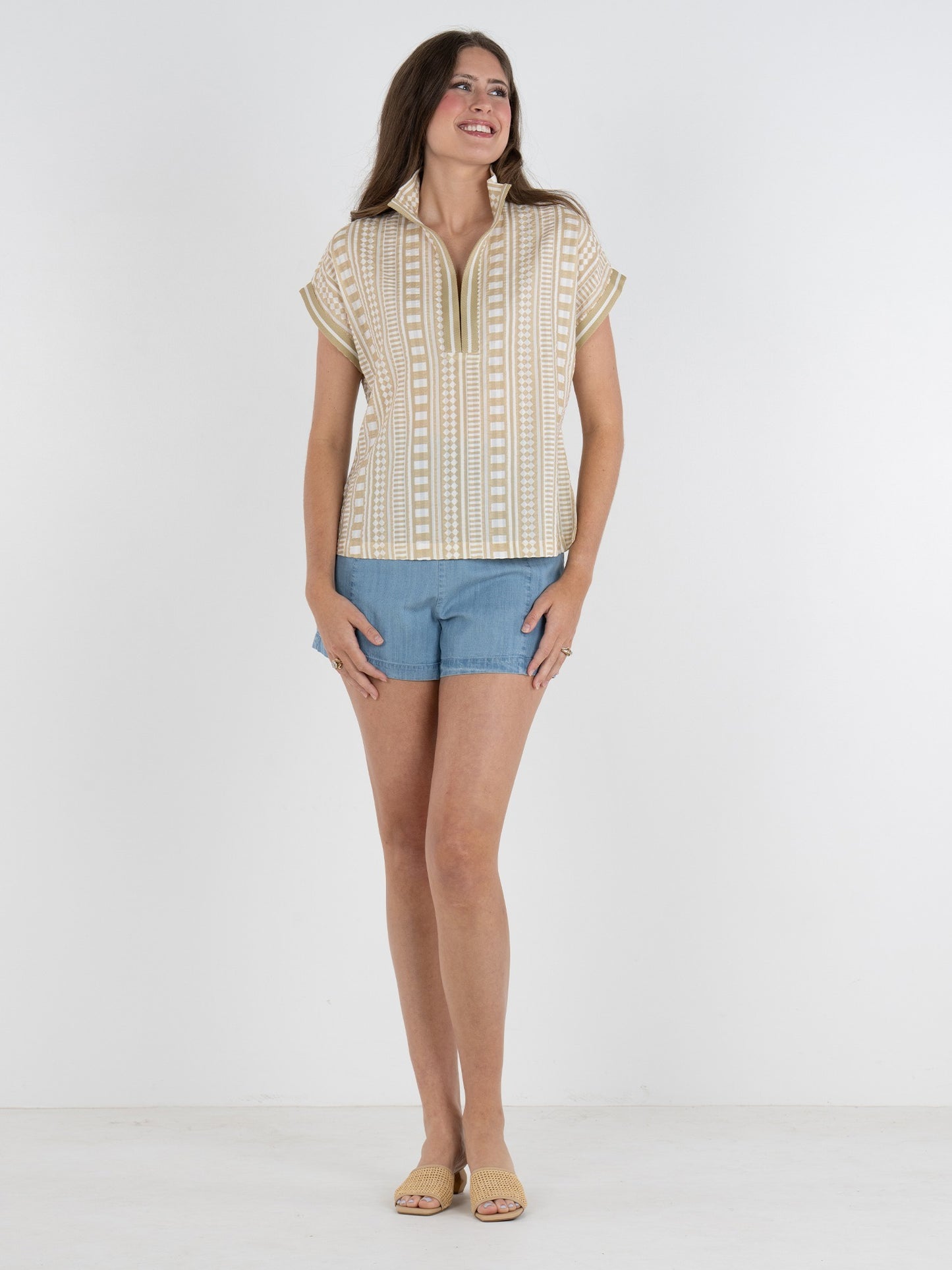 Riviera Top - Piazza Stripe
