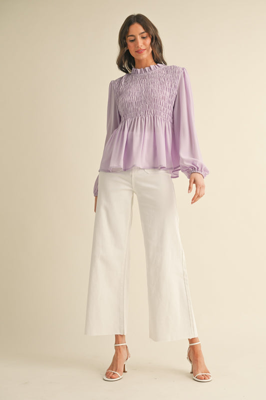 Front Two Pocket Stretch Wide Leg Denim Jeans - White