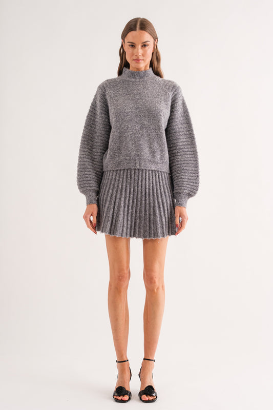 Gabrielle Sweater - Heather Grey