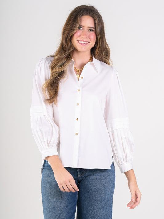 Oxford - White Cotton Poplin