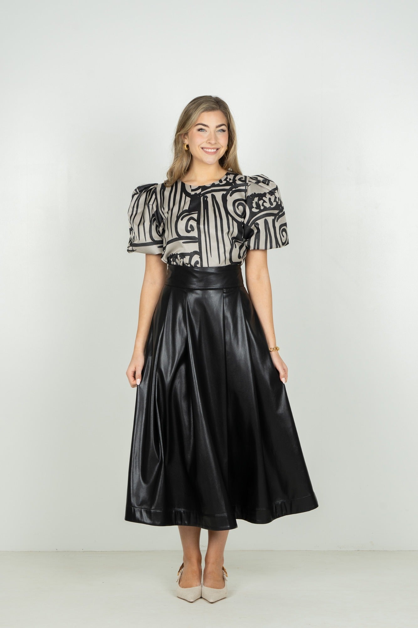 Dotty Skirt - Black