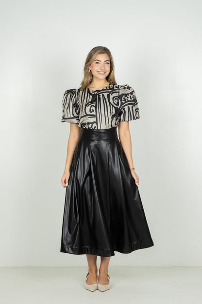 Dotty Skirt - Black