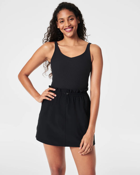 Spanx On the Move Cinched Skort - Very Black