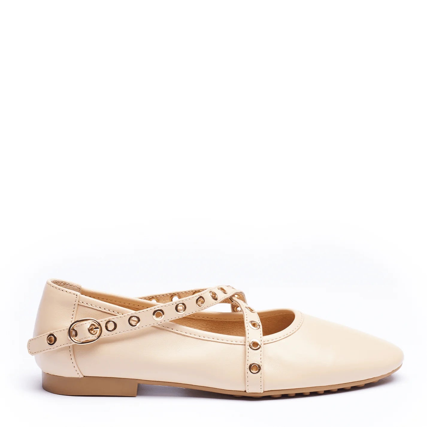 Mercy Flats - Nude Leather