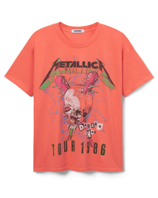Daydreamer Metallica Damage Inc Tour 1986 Merch Tee