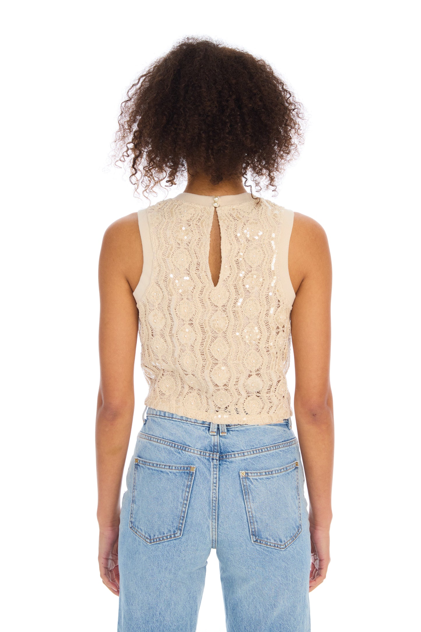 BEADED ALEJANDRA TANK