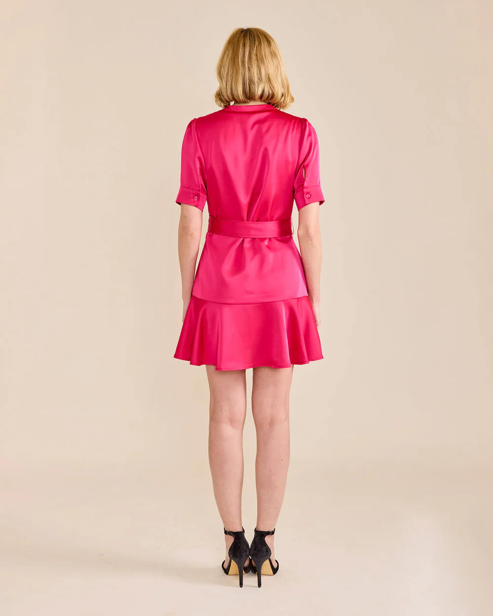 Analeise Dress - Neon Pink