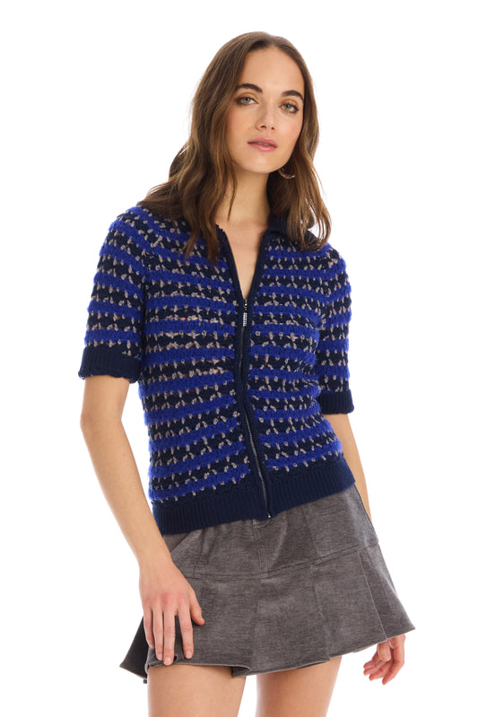 CARLYLE ZIP UP SWEATER