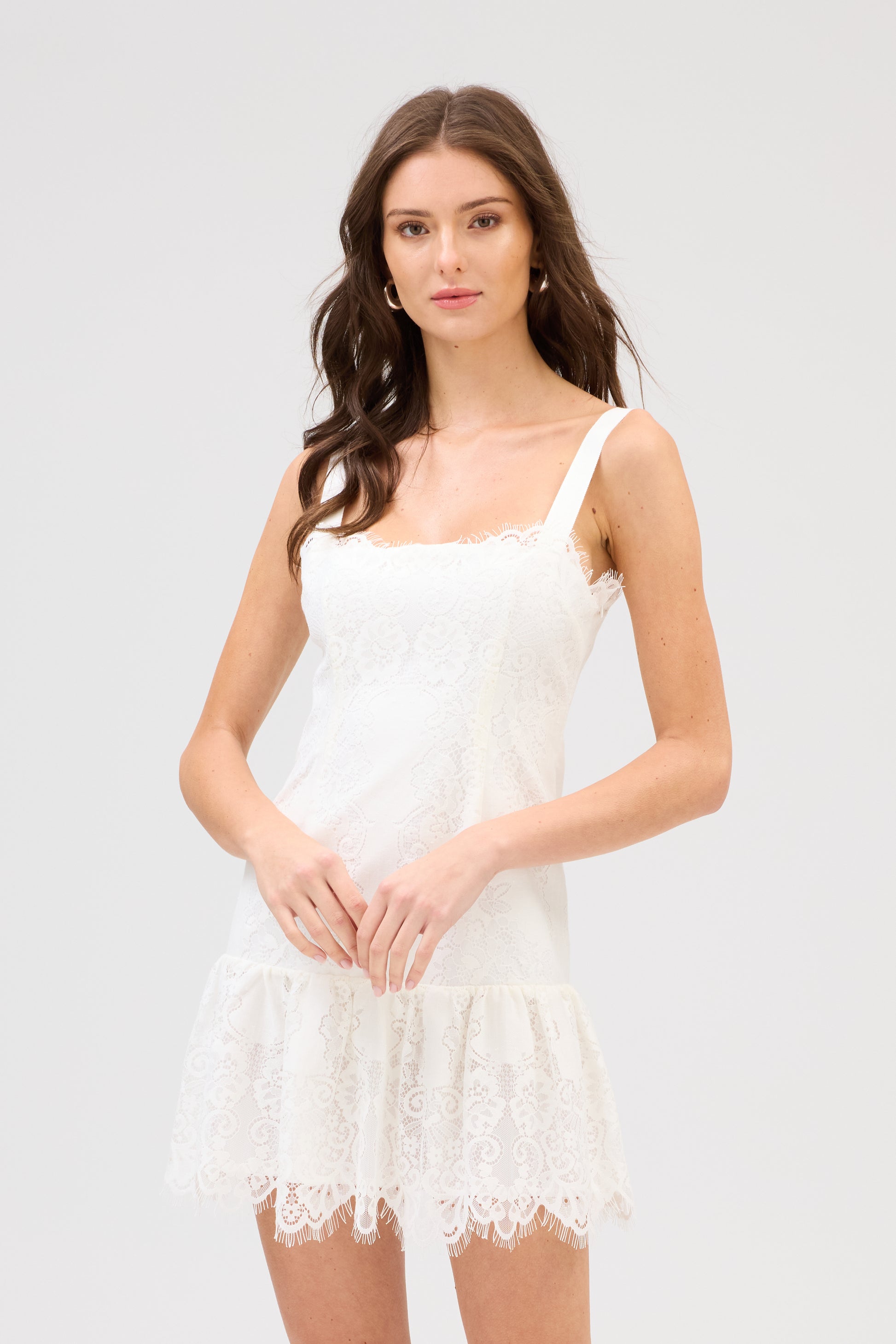 allison new york lace dress Allison New York Melody Two-Tone Lace Dress In Black / Blue / Floral - 44% Off