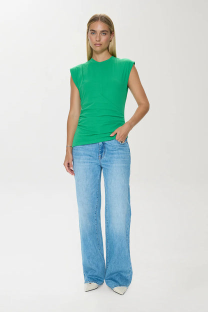 Nya Draped Tee Shirt - Mantis