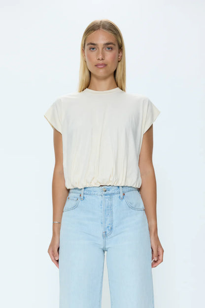 Millie Bubble Tee Shirt - Le Blanc
