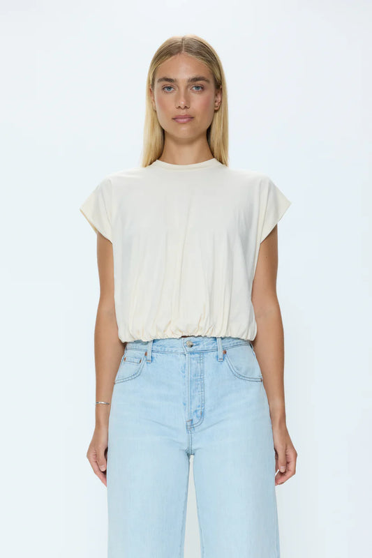 Millie Bubble Tee Shirt - Le Blanc