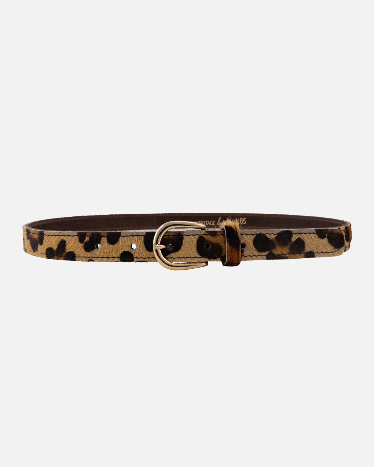 Dania Skinny Cow Hair Belt - Leopard
