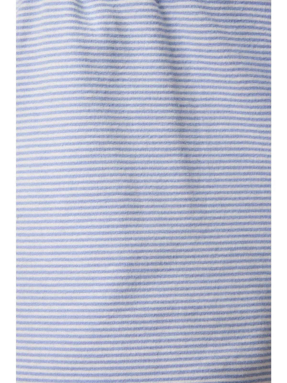 Mid Rise Stripe Shorts - Light Blue/Cream