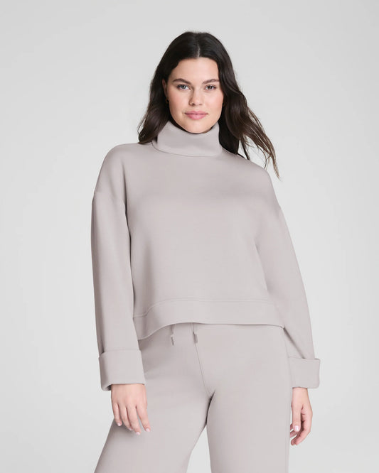 Spanx AirEssentials Turtleneck Top - French Grey
