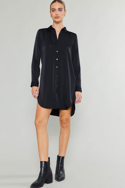 Long Sleeve Button Down Shirt Dress