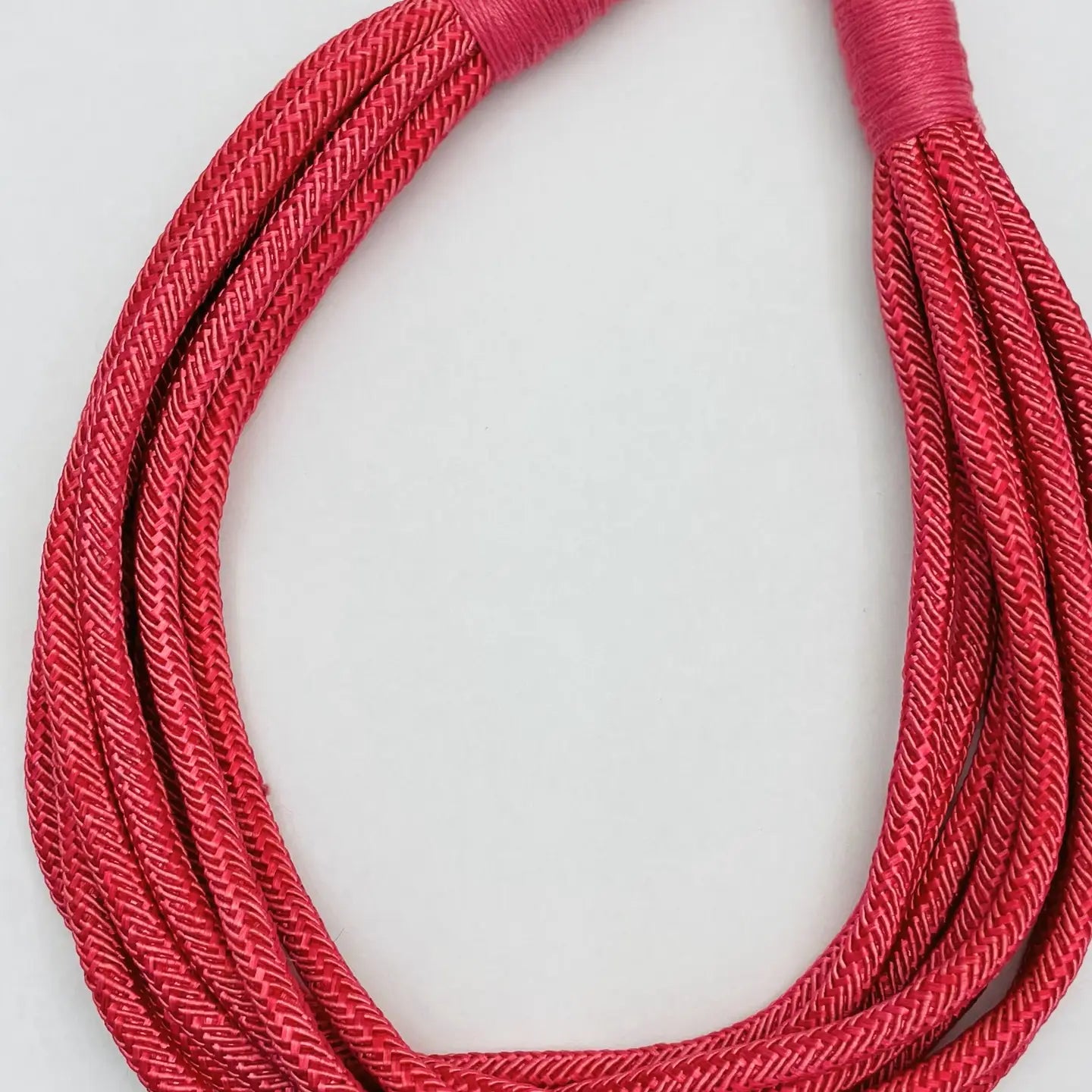 Slub 8-Strand Necklace - Pink