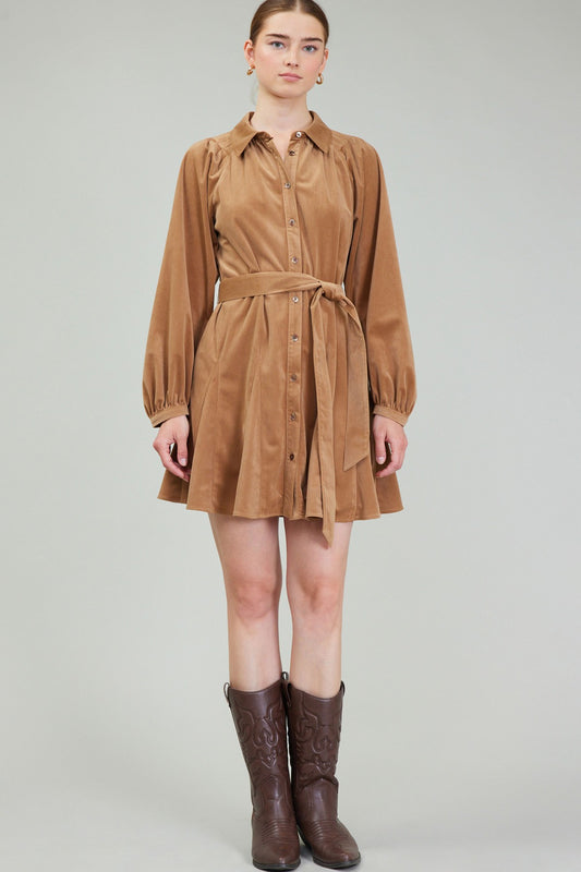 Shirts Gore Skirt Mini Dress - Light Brown