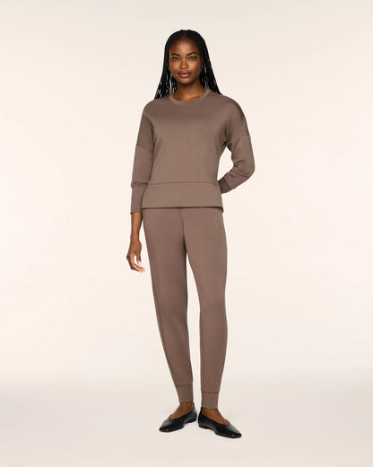 Spanx AirEssentials Crewneck Long Sleeve Top - Ironstone