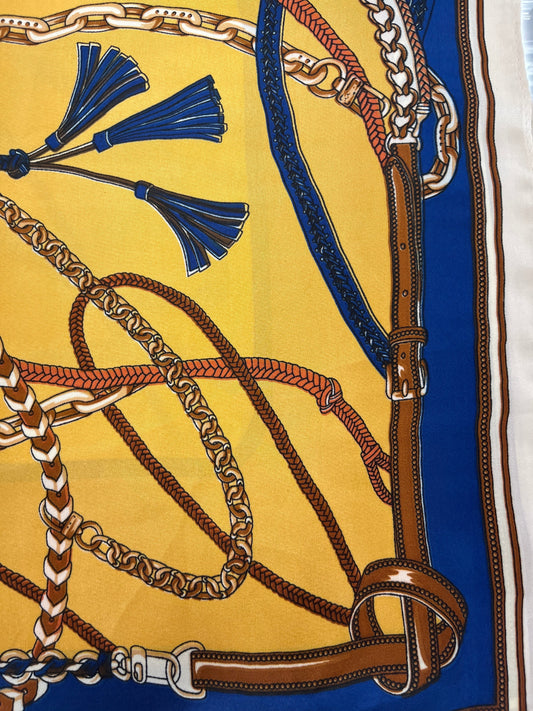 Regal Equestrian Scarf - Ivory