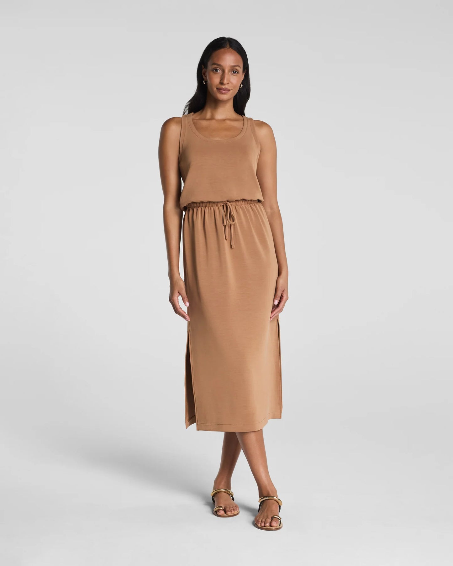 Spanx AirEssentials Drawstring Maxi Tank Dress - Maplewood