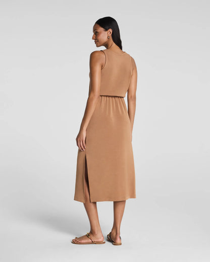 Spanx AirEssentials Drawstring Maxi Tank Dress - Maplewood