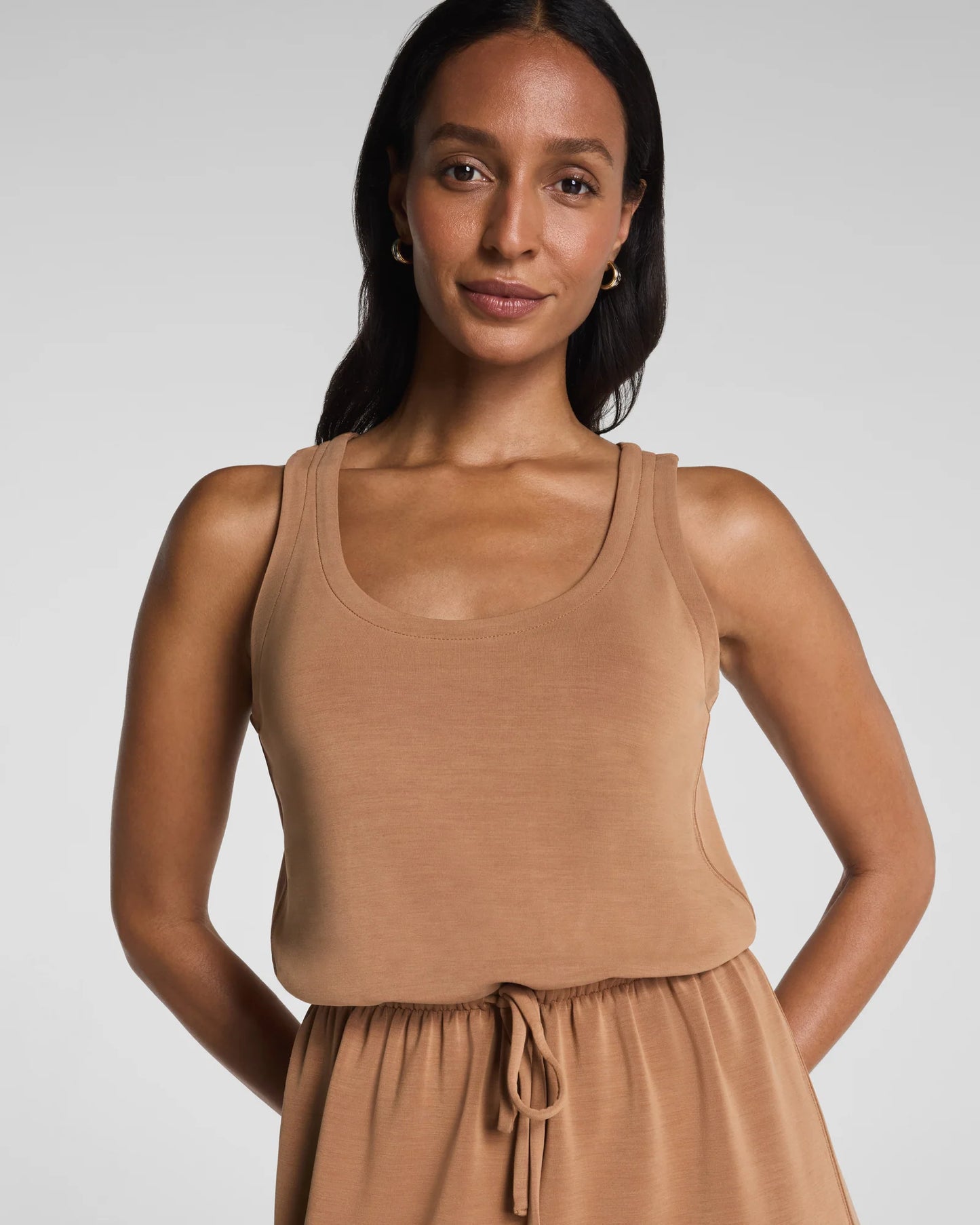 Spanx AirEssentials Drawstring Maxi Tank Dress - Maplewood
